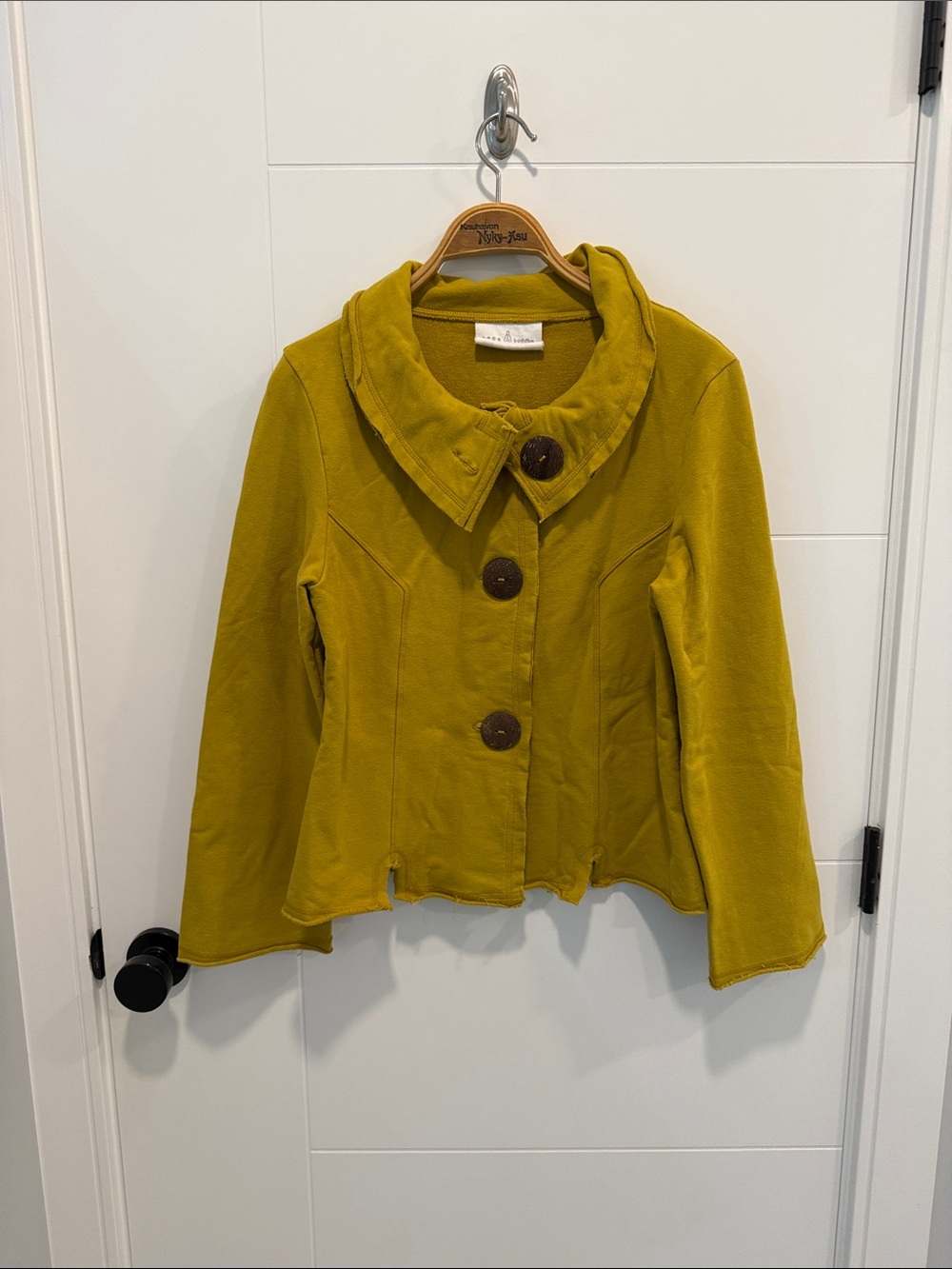Mustard Yellow Button-Front Jacket size small